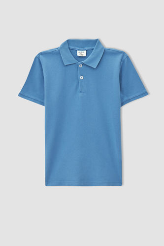 Erkek Çocuk Basic Polo Yaka Kısa Kollu Tişört