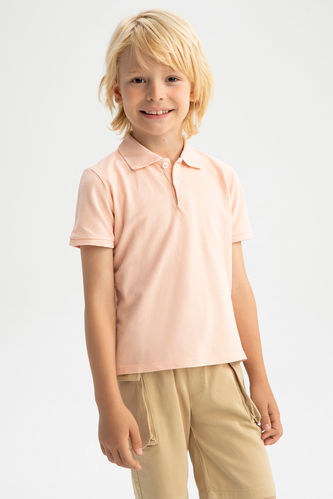 Erkek Çocuk Basic Polo Yaka Kısa Kollu Tişört