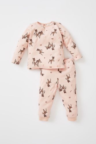 Rose PETITE FILLE Pyjamas En Tricot Col Ras Du Cou Manche Longue 2s Bambi B B Fille 2323216 DeFacto