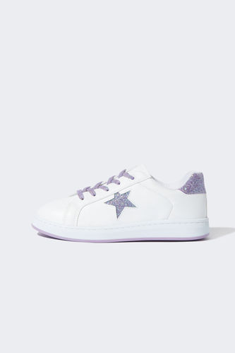 Star Print Lace up Sneakers