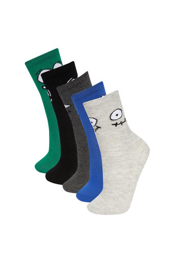 5 Pack Printed Socks