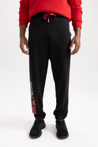DeFactoFit Oversize Fit NBA Chicago Bulls Jogger Eşofman Altı