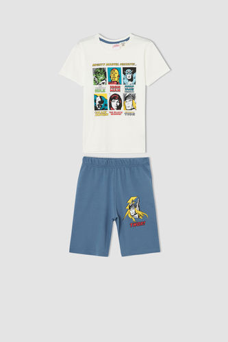 Erkek Çocuk Avengers Kısa Kollu Pijama Takımı