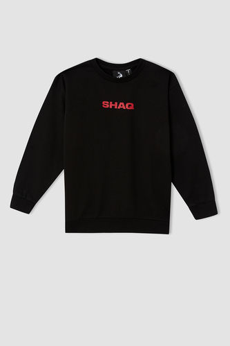 Boys Shaquille O'Neal Crew Neck Printed Back Sweatshirt