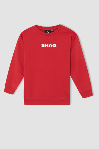 Garçon Shaquille O'Neal Sweat-shirt imprimé Relax Fit à col rond et au dos sous licence