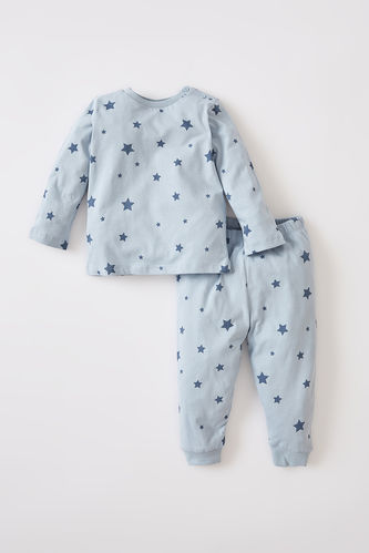 Long Sleeve Star Print Pyjamas Set