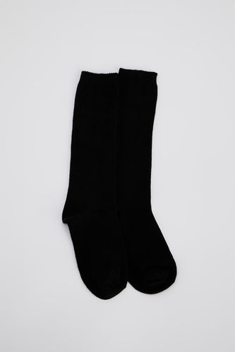 Kadın Basic Kalın Kışlık Uzun Çorap