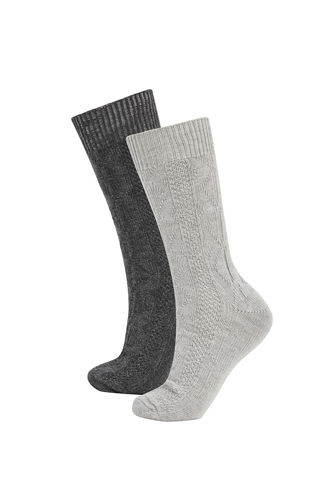 Зимние носки из хлопка для мужчин, 2 пары