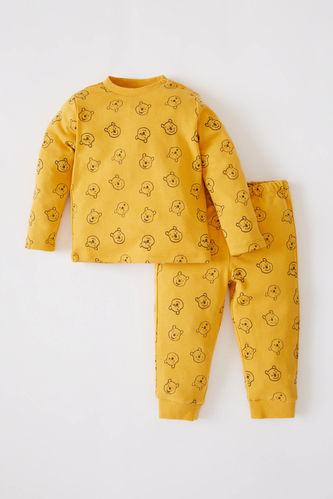 Erkek Bebek  Winnie The Pooh Lisanslı Pamuklu Uzun Kollu Pijama Takım