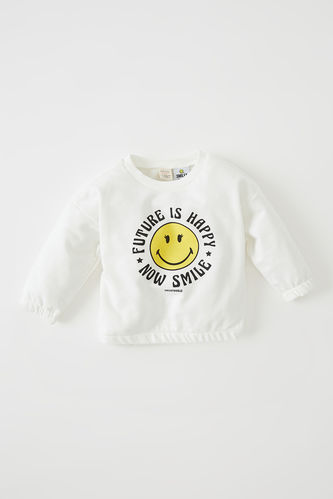 Kız Bebek SmileyWorld Lisanslı Regular Fit Sweatshirt