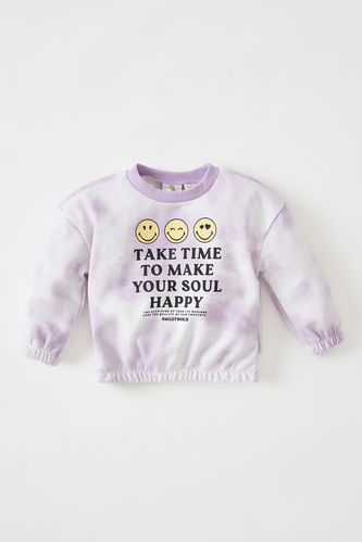 Kız Bebek SmileyWorld Lisanslı Regular Fit Sweatshirt