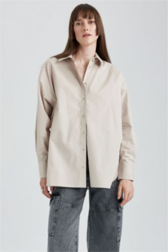 Әйелдерге Құм үлкен пішім Ұзын жеңді көйлек