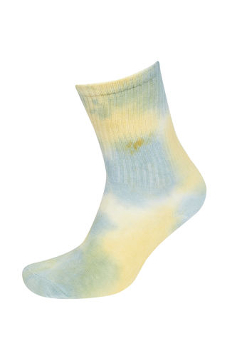 Kadın Batik Desenli Soket Çorap