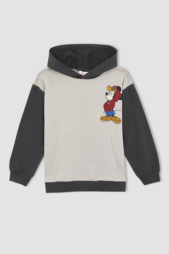 Erkek Çocuk Disney Mickey & Minnie Kapüşonlu Sweatshirt