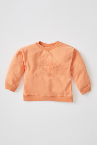 Erkek Bebek Regular Fit Baskılı Sweatshirt