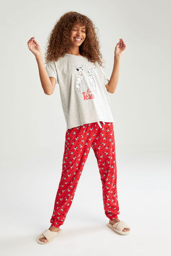 Aile Konsepti 101 Dalmatians Lisanslı Kısa Kollu Pijama Takımı