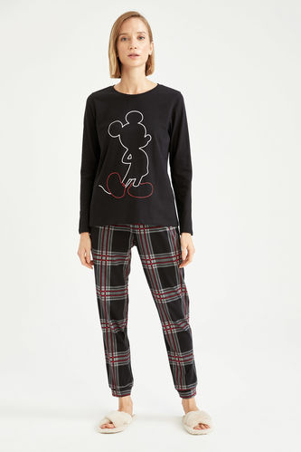 Mickey Mouse Lisanslı Uzun Kollu Pijama Takımı