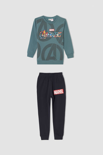 Boy Marvel Avengers License Long Sleeve Sweat Shirt And Sweatpants