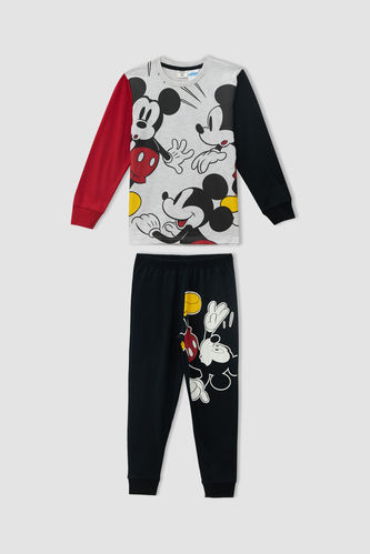 Erkek Çocuk Mickey Mouse Uzun Kollu Pijama Takımı