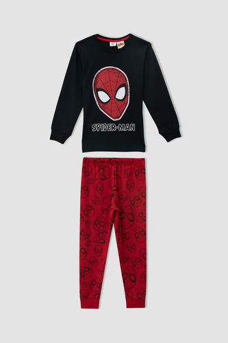 Erkek Çocuk Spider Man Lisanslı Uzun Kollu Pijama Takım