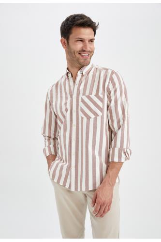 Hemd mit Streifen aus Baumwolle