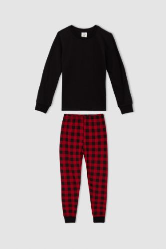 Red and discount black square pajamas