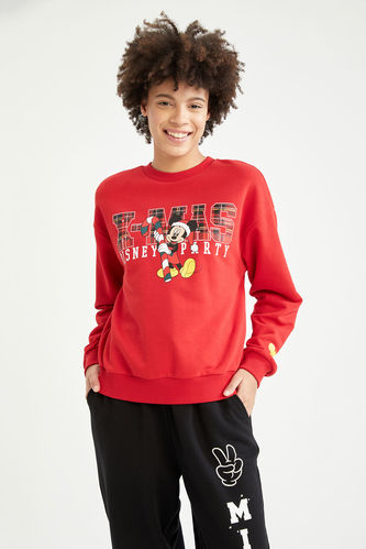 Disney Licenced Regular Fit Half Turtleneck Long Sleeve Sweatshirt