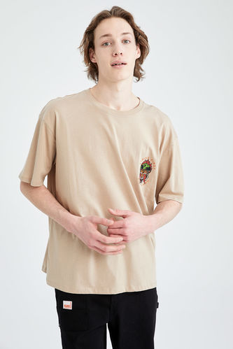 Oversized Short Sleeve Printed T-Shirt