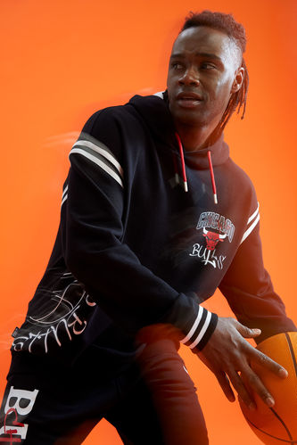 NBA Chicago Bulls Lisanslı Oversize Fit Kapüşonlu Uzun Kollu Sweatshirt