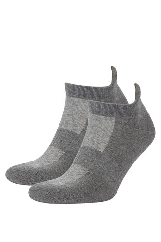 Erkek Pamuklu 2'li Kısa Spor Havlu Çorap