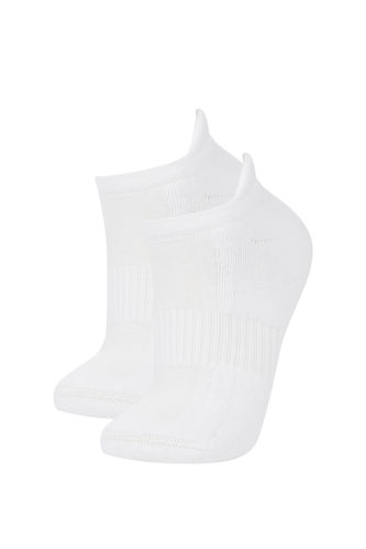 Defacto Fit Kadın Basic Pamuklu 2'li Spor Kısa Havlu Çorap