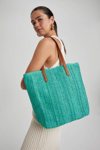 Turquoise FEMME Sac bandouli re Osier Grand 2729057 DeFacto