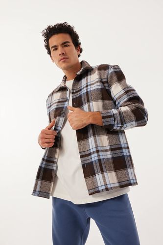Regular Fit Checked Lumberjack Long Sleeve Shirt