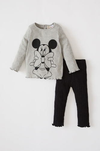Kız Bebek Disney Mickey & Minnie Lisanslı 2'li Takım