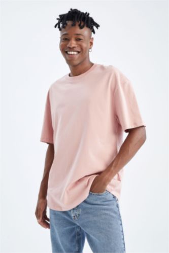 MAN Pink Coool Comfort Fit Crew Neck T-Shirt