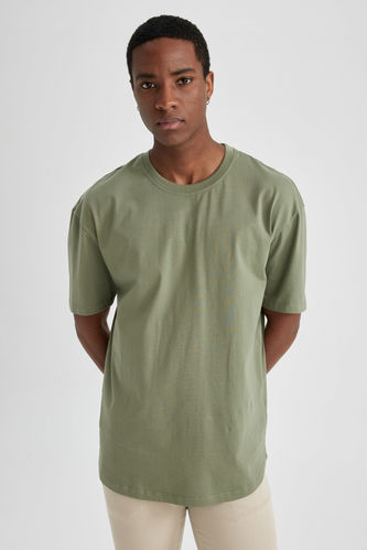 Khaki MAN Coool Comfort Fit Crew Neck T-Shirt 2743646 | DeFacto