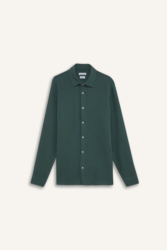 Chemise en mousseline à manches longues Coupe régulière