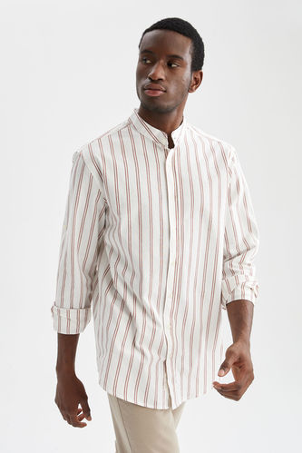 Regular Fit Long Sleeve Striped Shirt
