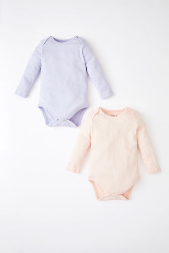 2 Pack Long Sleeve Newborn Bodysuit