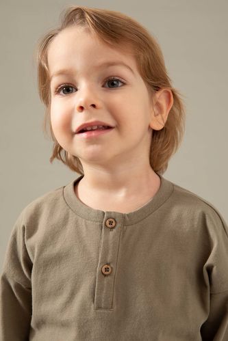 Erkek Bebek Regular Fit 2'li Uzun Kollu Tişört