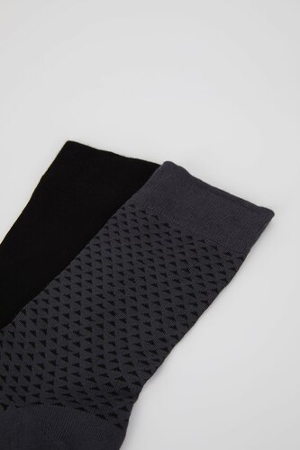 Black Man Man 2 piece Long sock 2399846 | DeFacto 【新品未使用未開封】アレク2023新作パールバレッタ