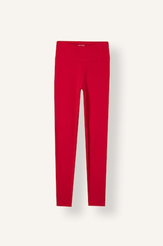 Red Soft Lining Sports Leggings