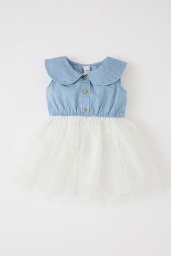 Disney | Dresses | Disney Junior Minnie Mouse Red White Blue Denim Tulle  Dress 3t | Poshmark