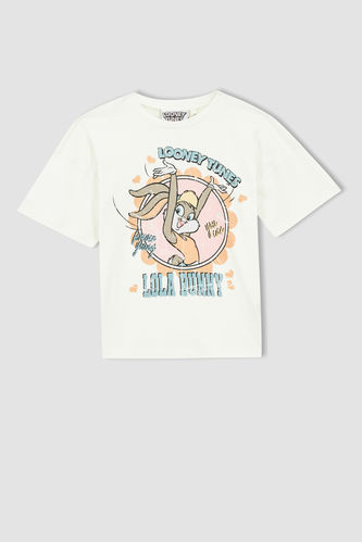 Girl Regular Fit Short Sleeve Looney Tunes Printed T-Shirt