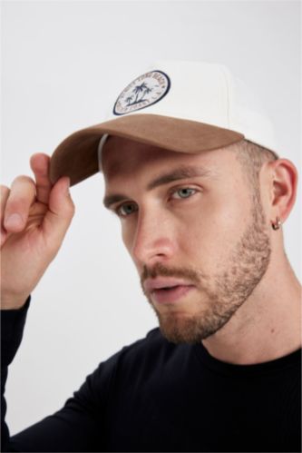 Mixed Color Man Men Color Block Cotton Cap Hat 2797910 | DeFacto