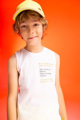 Boy Crew Neck Without Sleeve T-Shirt
