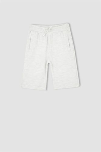 GARÇONS Gris Clair Pantalon large en viscose