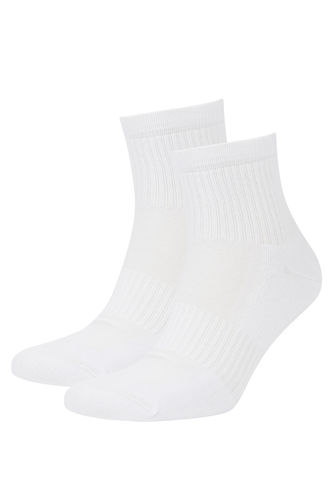 Defacto Fit Erkek Pamuklu 2'li Spor Uzun Havlu Çorap