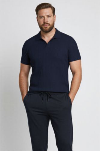 Футболка-поло приталенная с короткими рукавами