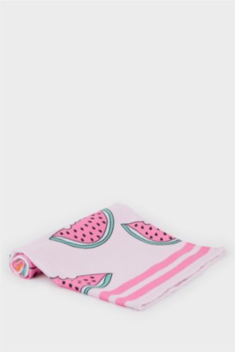 Young Girls - Teen Girls Pink Baby Girl Patterned Beach Towel